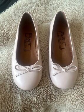 ATLANTA Mocassin Blush Pink Leather Ballerina  US 10 EU 27